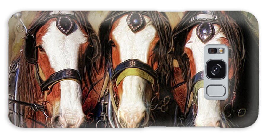 Clydesdale Galaxy S8 Case featuring the digital art Pioneers by Trudi Simmonds