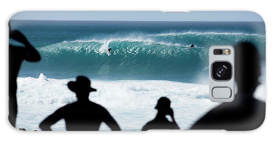 The Pipeline Galaxy Case featuring the photograph Pipeline Silhouettes by Sean Davey