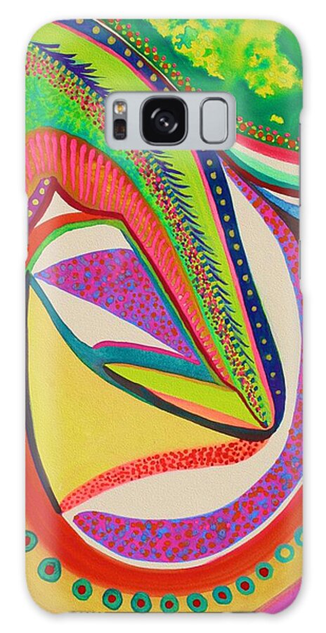  Galaxy Case featuring the painting Placebo by Polly Castor