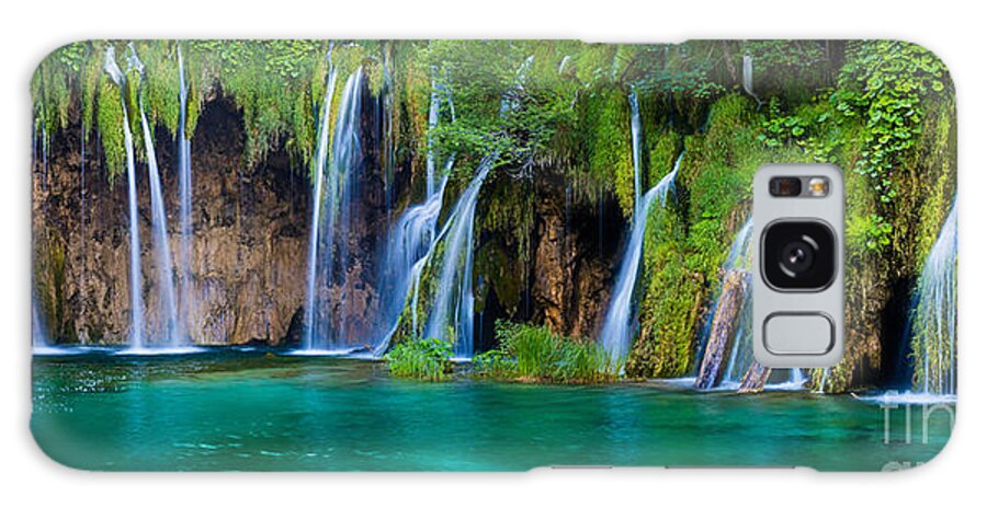 Adriatic Galaxy Case featuring the photograph Plitvice Panorama by Inge Johnsson