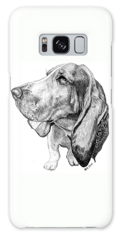 Dog Galaxy Case featuring the drawing Pooch by Mike Ivey