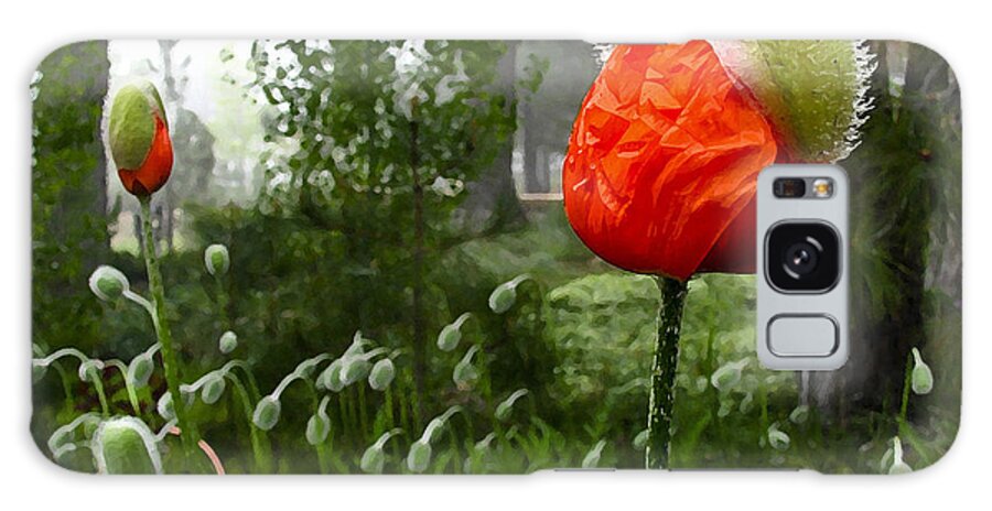 Poppy Galaxy Case featuring the photograph Poppies #1 by Neil Pankler