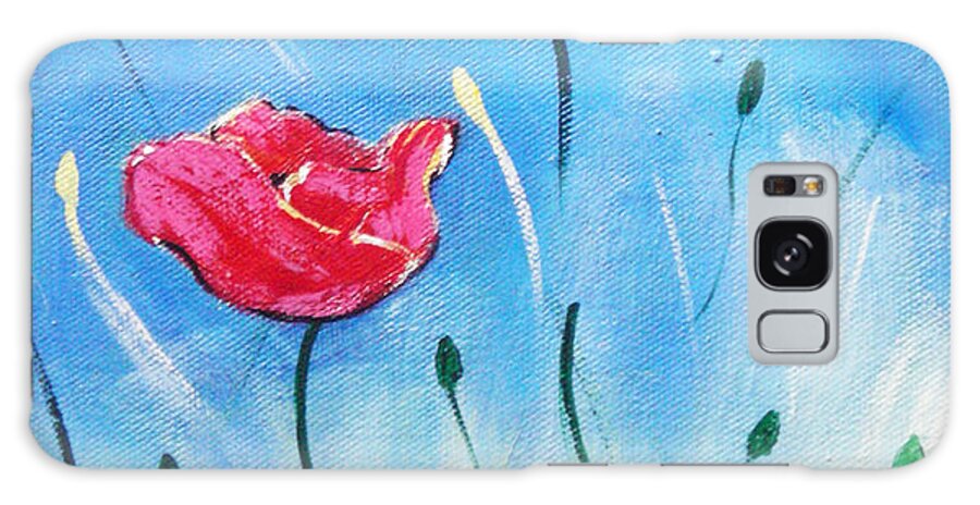 Poppies Galaxy Case featuring the painting Poppies by Gloria Dietz-Kiebron