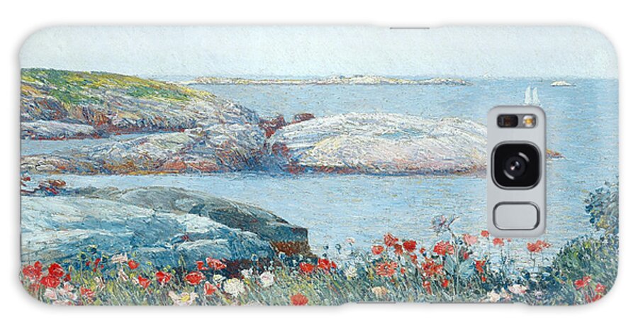 Childe Hassam Galaxy Case featuring the painting Poppies. Isles of Shoals by Childe Hassam