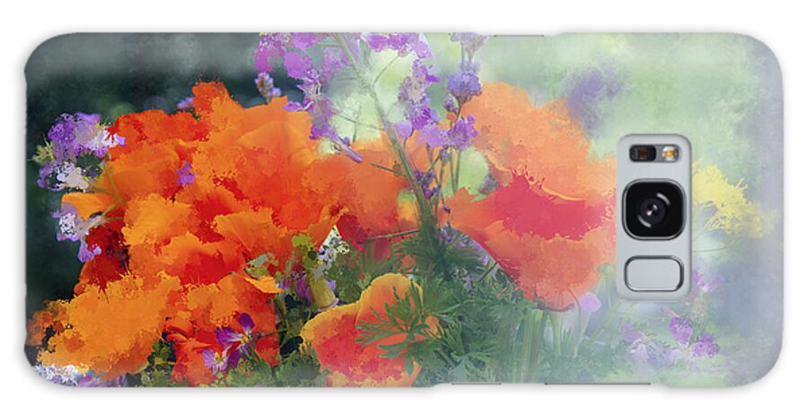 Photography Galaxy Case featuring the digital art Poppy Bouquet by Terry Davis