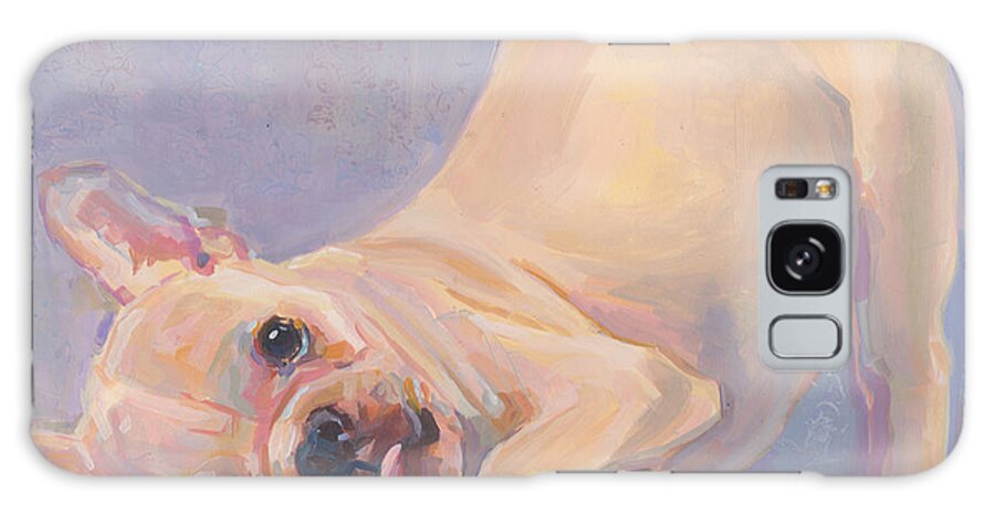 French Bulldog Galaxy Case featuring the painting Poppy Puppy by Kimberly Santini