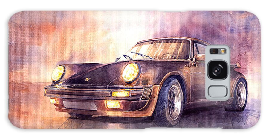Shevchukart Galaxy Case featuring the painting Porsche 911 Turbo 1979 by Yuriy Shevchuk