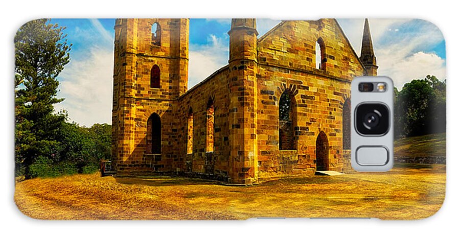Port Arthur Galaxy Case featuring the photograph Port Arther Church by Richard Gehlbach