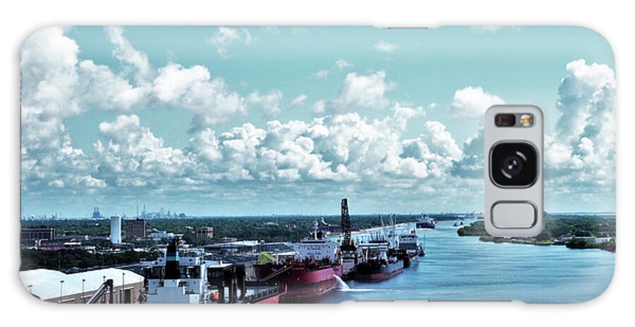 Port Galaxy Case featuring the photograph Port of Port Arthur, Tx by Jerry Connally