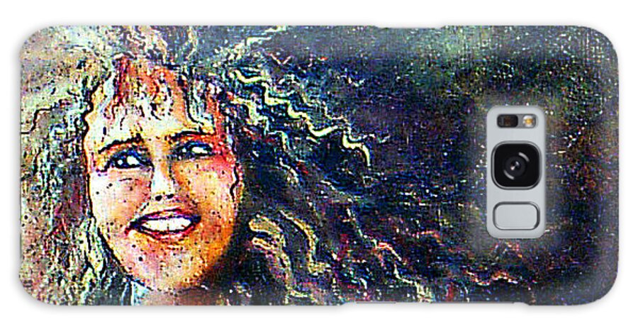Portrait Galaxy Case featuring the painting Portrait Me by Linda Shackelford