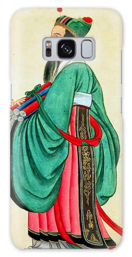 Confucius Galaxy Case featuring the painting Portrait of Confucius by Chinese School