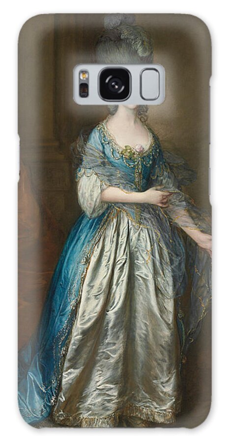 Gainsborough Galaxy Case featuring the painting Portrait of Mrs William Villebois by Thomas Gainsborough