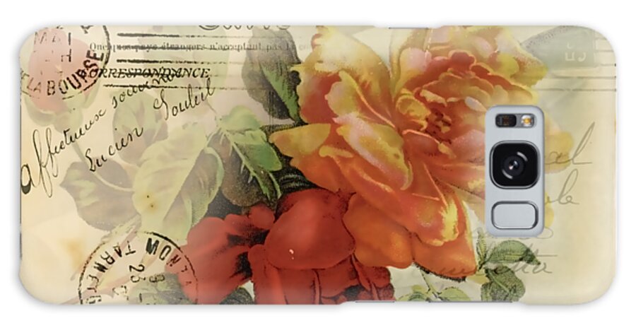Vintage Flower Galaxy S8 Case featuring the digital art Postal by Kim Kent