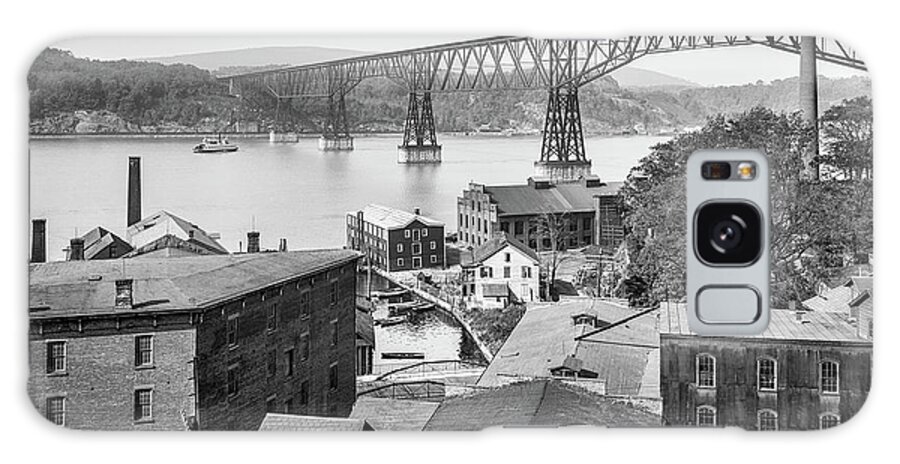 Hudson Valley Galaxy Case featuring the photograph Poughkeepsie Waterfront in 1903 by The Hudson Valley