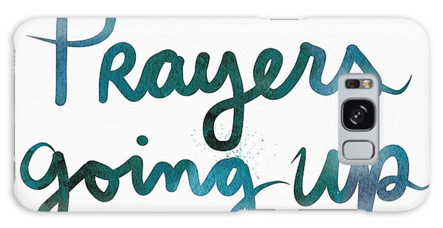 Prayers Galaxy Case featuring the painting Prayers Going Up- Art by Linda Woods by Linda Woods