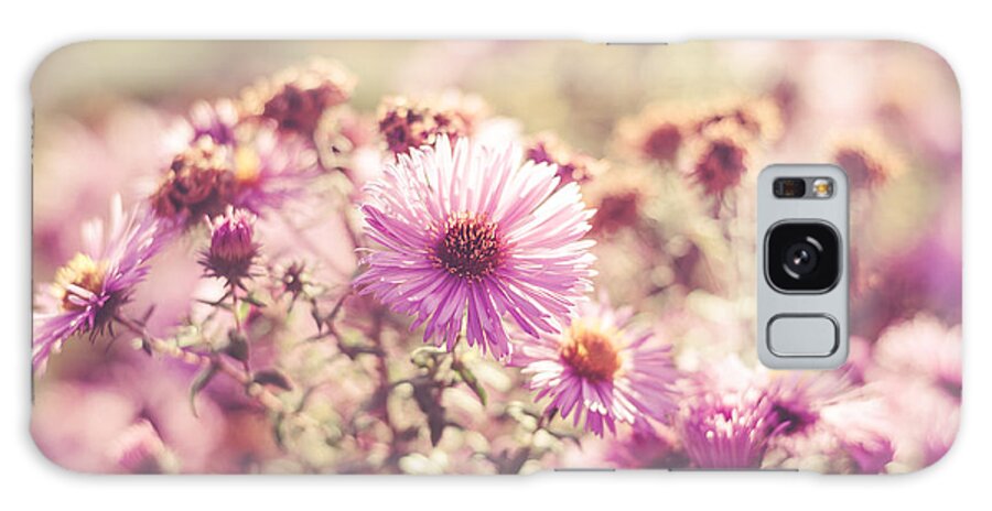 Bokeh Galaxy Case featuring the photograph Pretty Flowers by Marcus Karlsson Sall