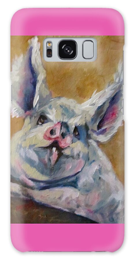 Pigs Galaxy Case featuring the painting Pretty Petunia by Barbara O'Toole