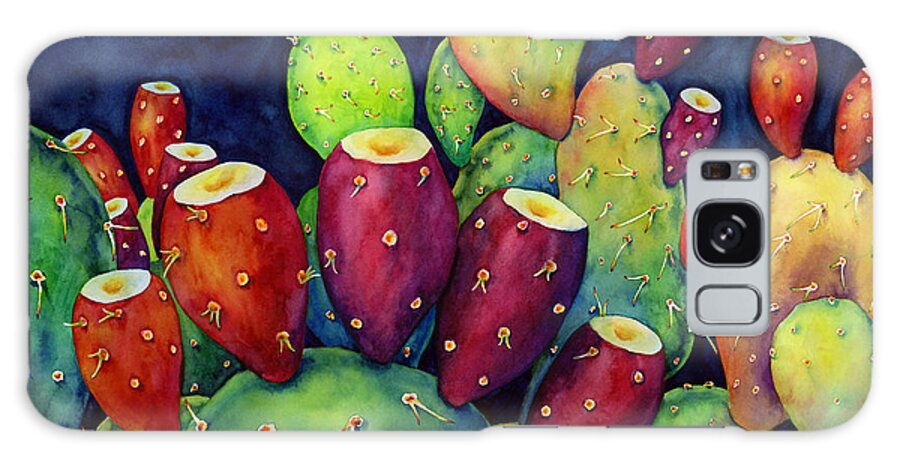 Cactus Galaxy Case featuring the painting Prickly Pear by Hailey E Herrera