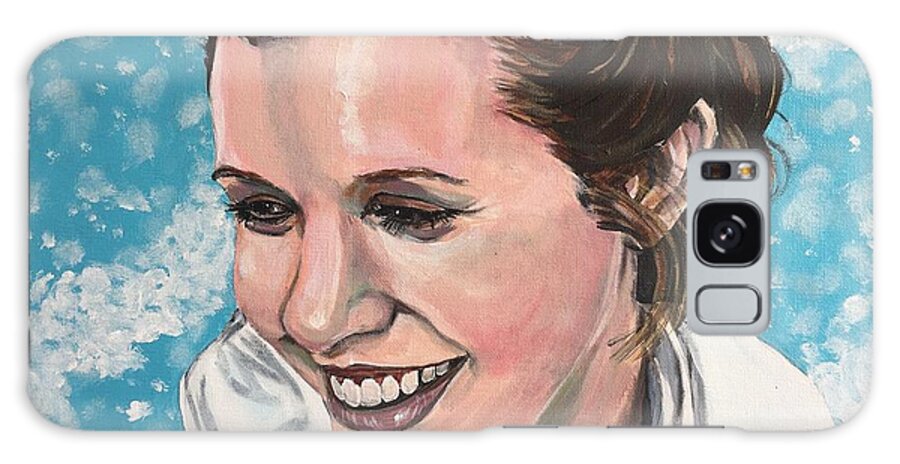 Princess Leia Galaxy Case featuring the painting Princess Leia by Joel Tesch
