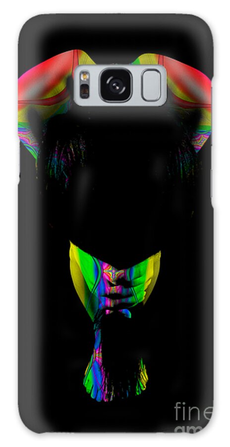 Body Paint Galaxy Case featuring the photograph Projected Body Paint 2094999B by Rolf Bertram