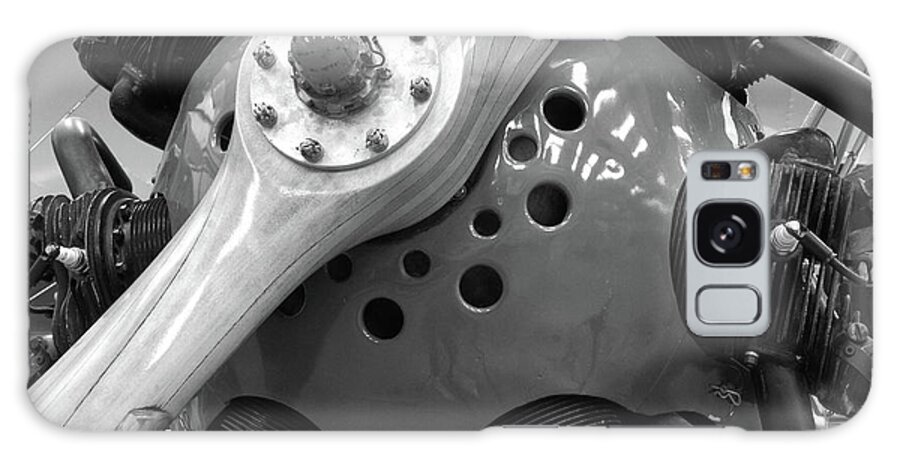 Plane Galaxy Case featuring the photograph Prop bw #49 by Raymond Magnani