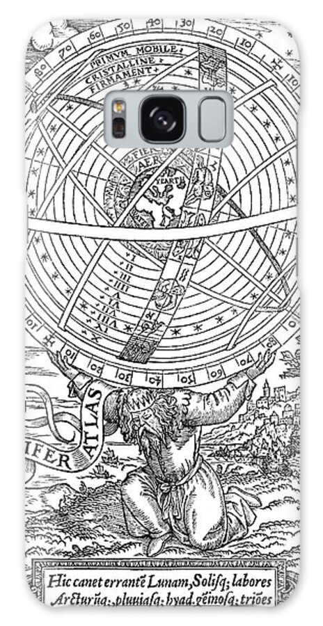 Science Galaxy Case featuring the photograph Ptolemaic System, Geocentric Model, 1531 by Folger Shakespeare Library