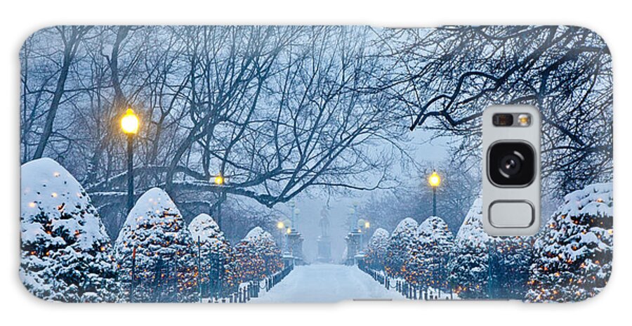 Back Bay Galaxy Case featuring the photograph Public Garden Walk by Susan Cole Kelly