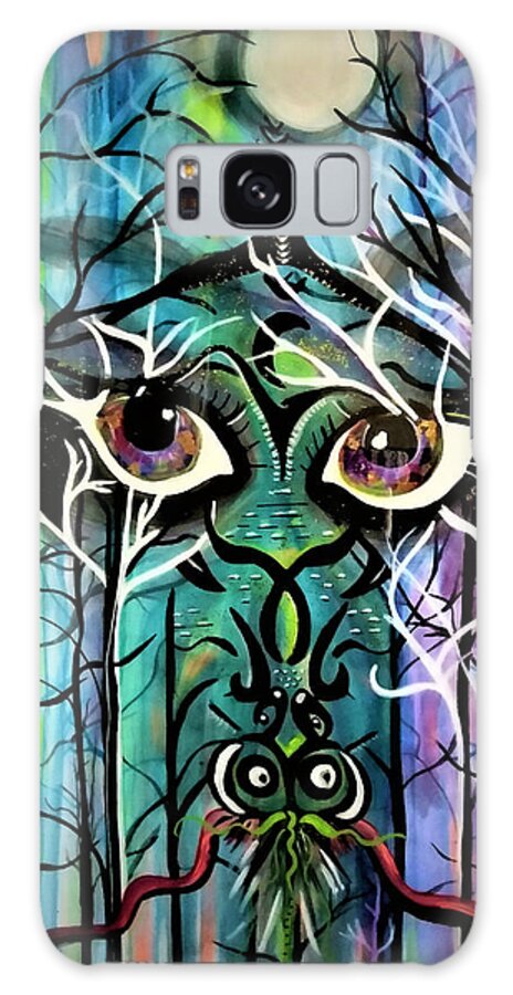 Dragon Galaxy Case featuring the painting Puff Petty The Magic Dragon by Tracy McDurmon