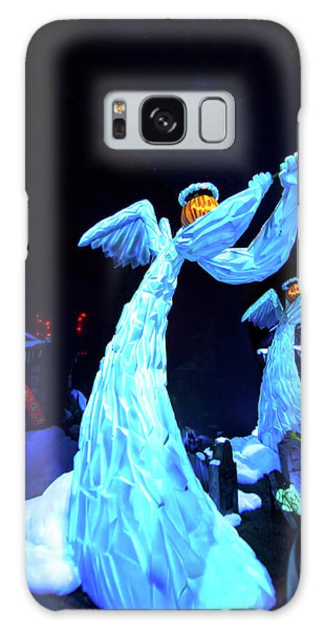 Magic Kingdom Galaxy Case featuring the photograph Pumpkin Angels by Mark Andrew Thomas