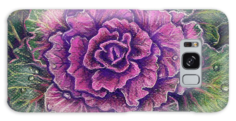 Pastel Galaxy Case featuring the pastel Purple Cabbage by Tara D Kemp