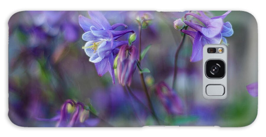 Columbine Galaxy Case featuring the photograph Purple Columbine Montage by Mike Reid