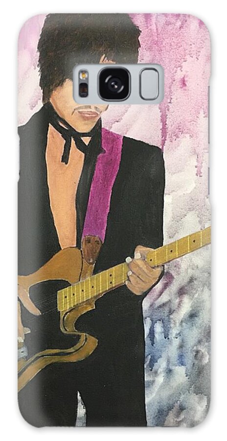 Prince Galaxy S8 Case featuring the painting Purple Rain by Tony Rodriguez