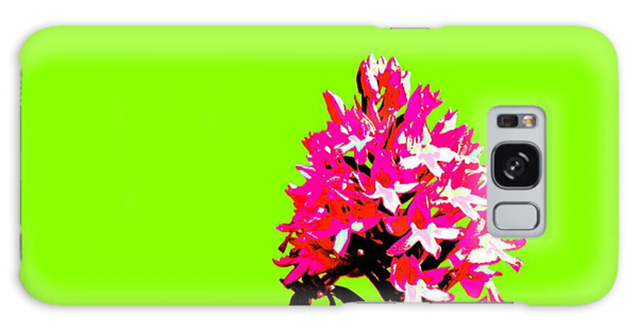 Flowers Galaxy Case featuring the photograph Green Pyramid Orchid by Richard Patmore