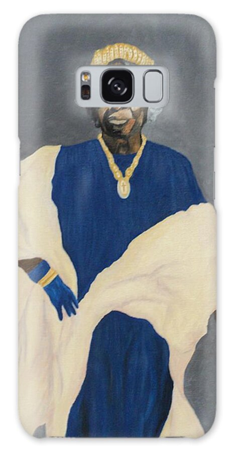 African American Galaxy S8 Case featuring the painting Queen Estella by Angelo Thomas