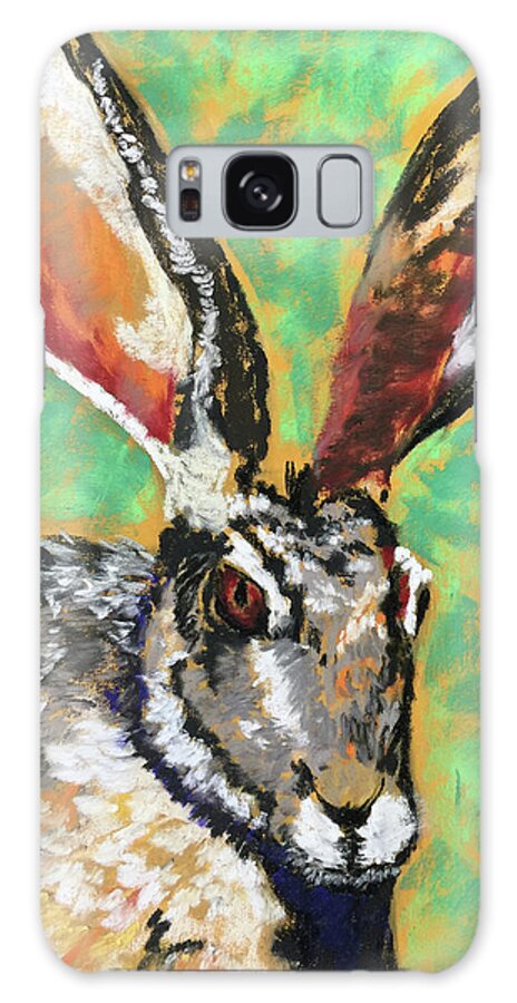 Rabbit Galaxy Case featuring the pastel Rabbit in Pastel by Gerry Delongchamp