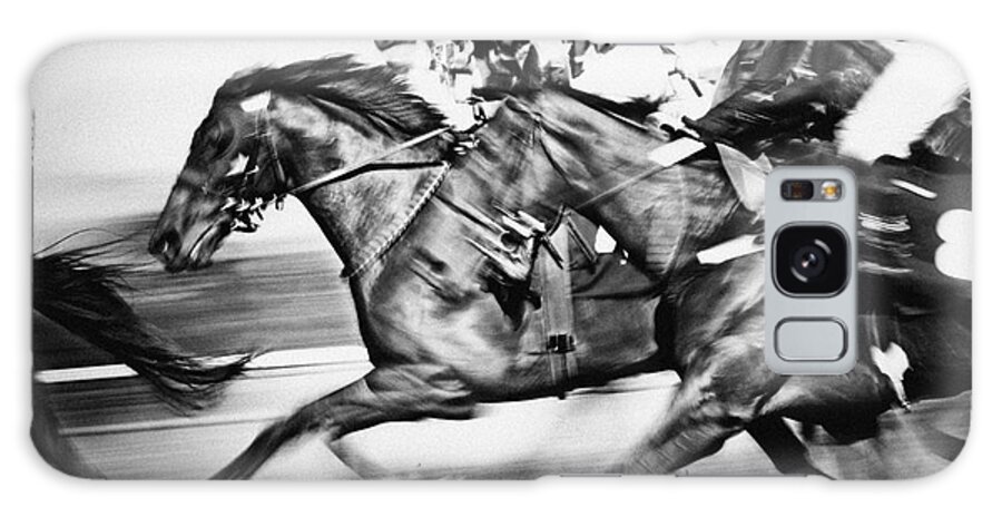  Race Galaxy S8 Case featuring the photograph Racing Horses by Dimitar Hristov