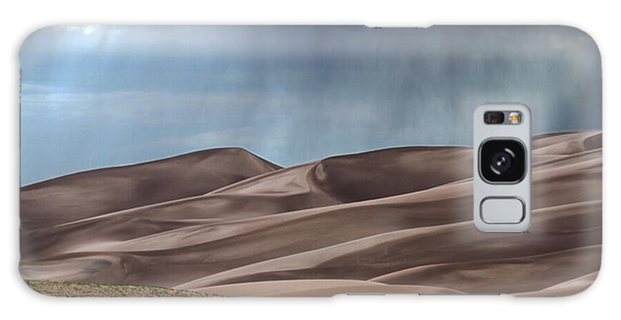 Great Sand Dunes National Park Galaxy Case featuring the photograph Rain on the Great Sand Dunes by Catherine Sherman
