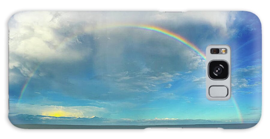 Fine Art Photography Galaxy Case featuring the photograph Rainbow over Topsail Island by John Pagliuca
