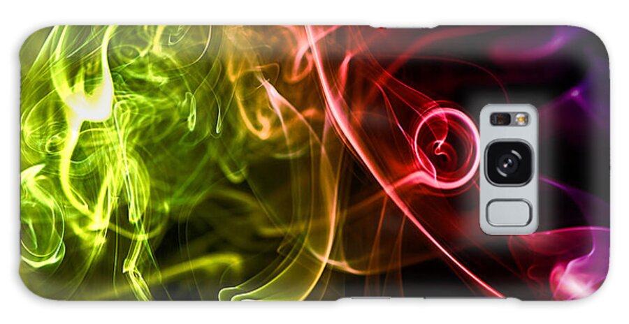 Smoke Galaxy Case featuring the photograph Rainbow Smoke by Lawrence Knutsson
