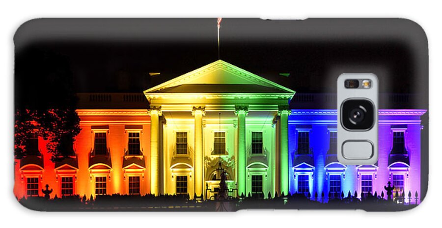 Gay Galaxy Case featuring the photograph Rainbow White House - Washington DC by Brendan Reals