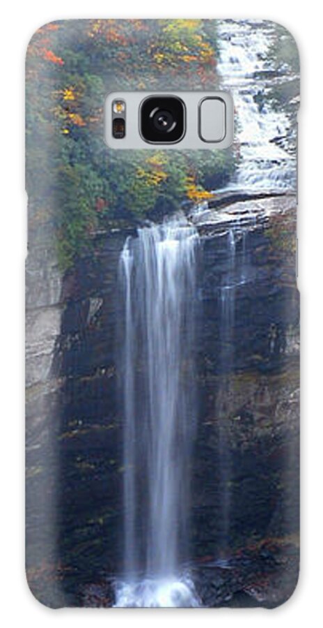 Waterfall Galaxy Case featuring the photograph Raven Cliff Falls #2 by Alan Lenk
