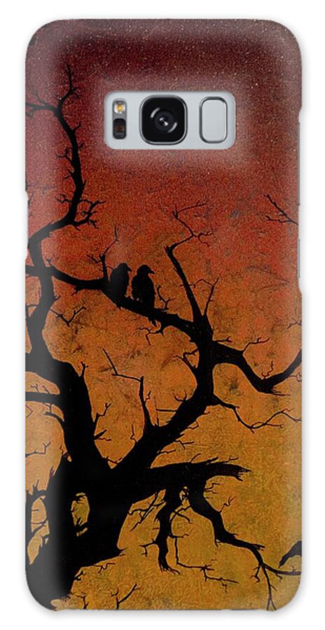 Ravens Galaxy Case featuring the painting Ravens Roost by Jack Malloch