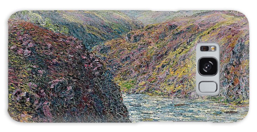 Sea Galaxy Case featuring the painting Ravines of the Creuse at the End of the Day by Claude Monet