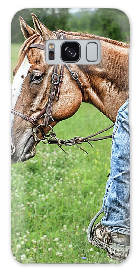 Horse Galaxy Case featuring the photograph Ready to Work by Nicki McManus