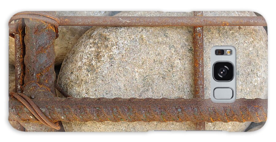 Metal Galaxy Case featuring the photograph Rebar and Rocks by Laurel Powell