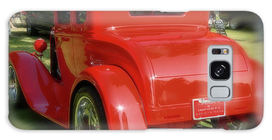 Red Galaxy Case featuring the digital art RED - many parts - HOT ROD by Gary Baird
