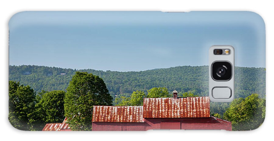 Agriculture Galaxy Case featuring the photograph Red barn near Quechee by Susan Cole Kelly