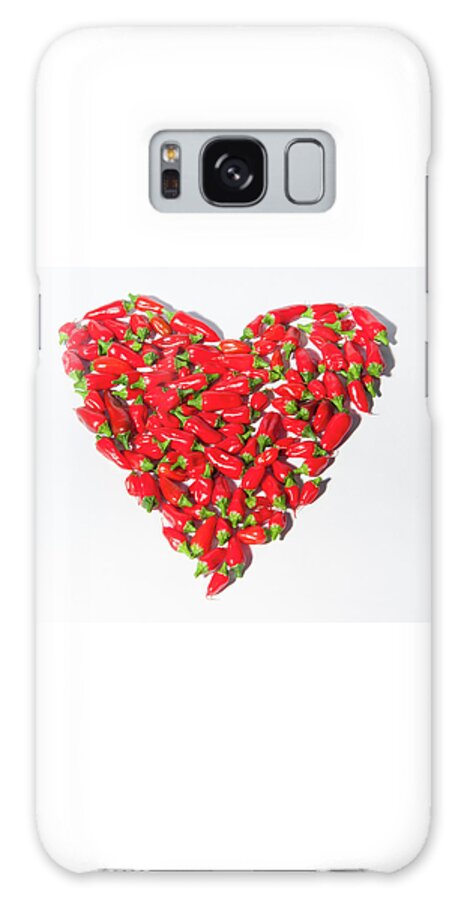 Heart Galaxy S8 Case featuring the photograph Red Chillie Heart ii by Helen Jackson