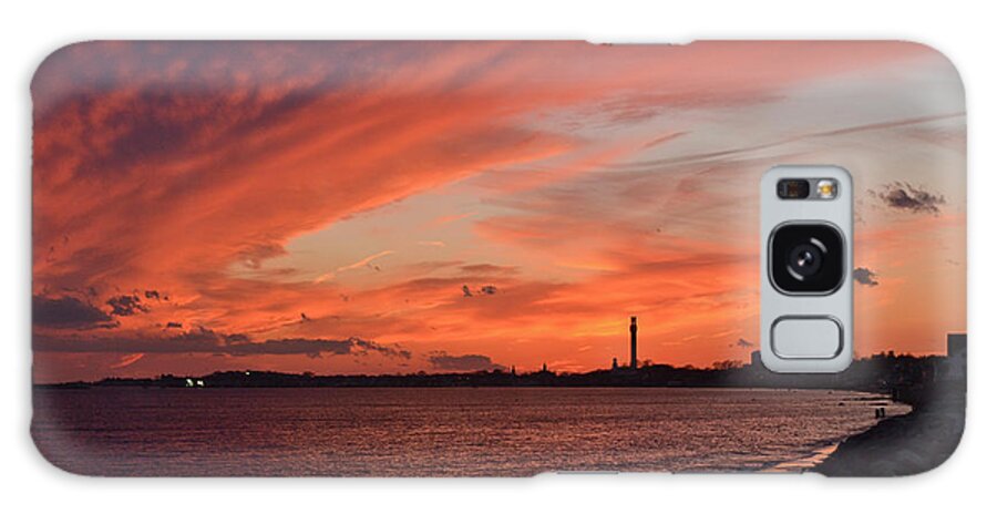 Landscape Galaxy Case featuring the photograph Red Crown Over Provincetown by Ellen Koplow