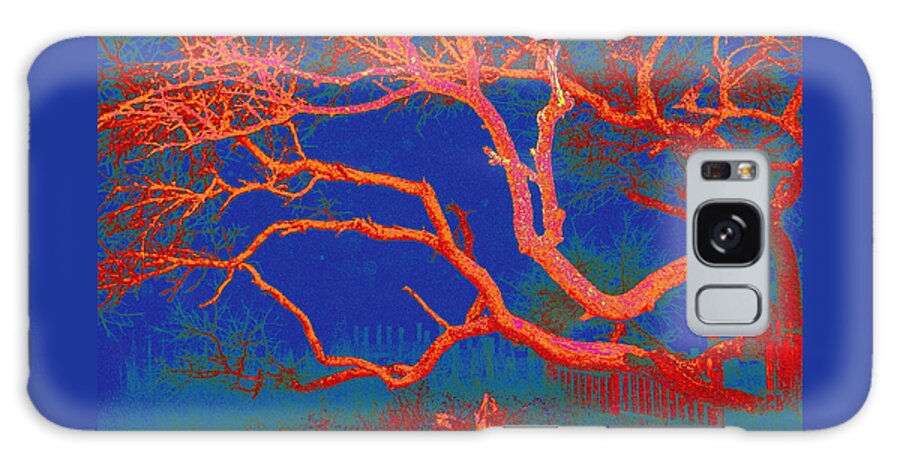 Red Galaxy Case featuring the photograph Red Oak Twilight by Larry Beat